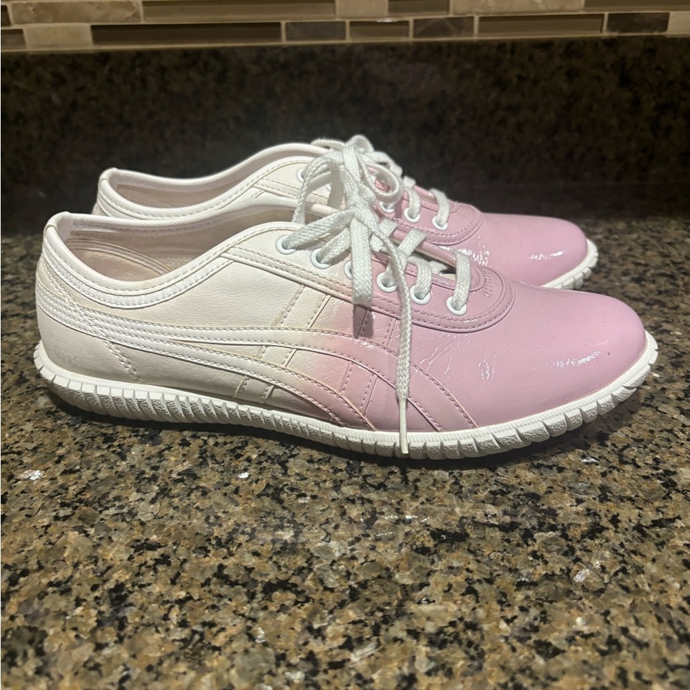 Onitsuka Tiger by Asics Pink and White Sneakers
